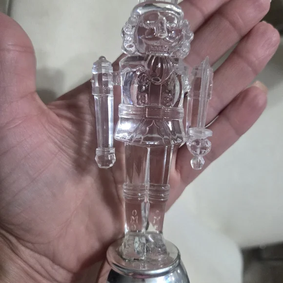 Colorful LED Nutcracker Figurine Soldier sword  Acrylic Christmas Ornaments 6" - Picture 9 of 10